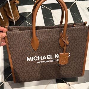 Michael Kors Brown Logo Tote